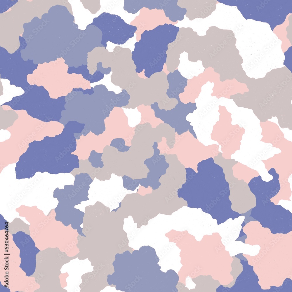 ピンク迷彩のシームレスパターン