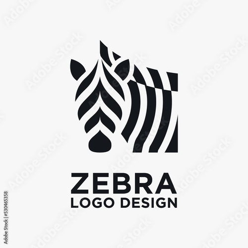 Creative zebra logo design