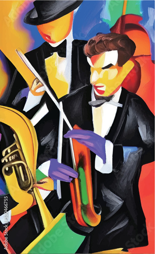 Jazz Ball Poster Vector Illustration