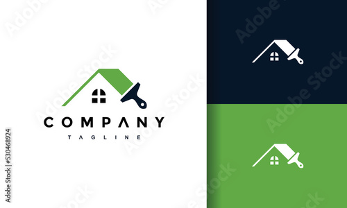 house paint brush logo