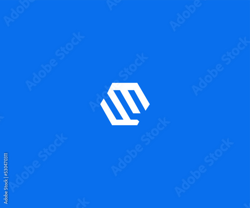 FM, MF Letter Logo Vector Template Abstract Monogram Symbol