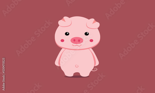 pink pig cartoon