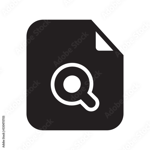 Search File Icon Solid Style