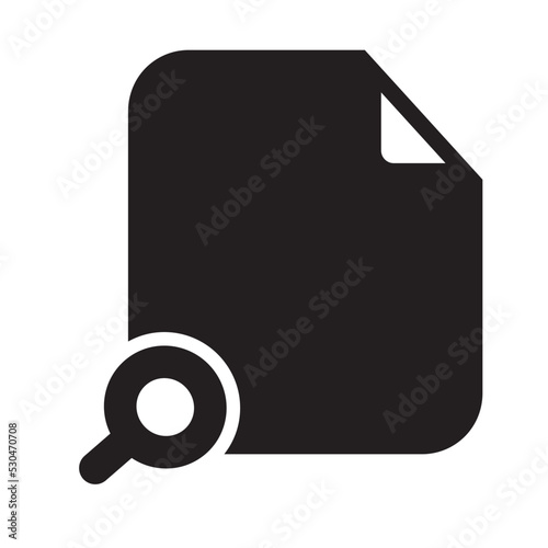 Search File Icon Solid Style