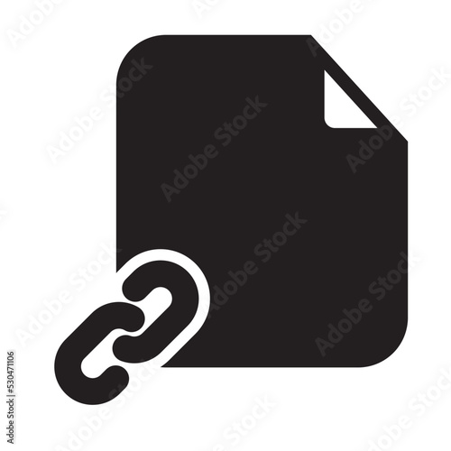 Link Files Icon Solid Style