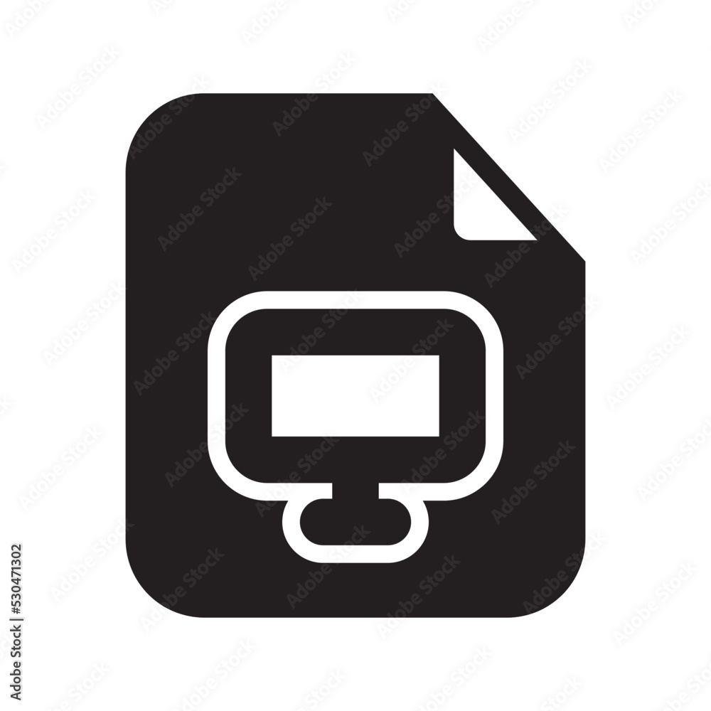 Computer File Icon Solid Style Computer File Icon Solid Style