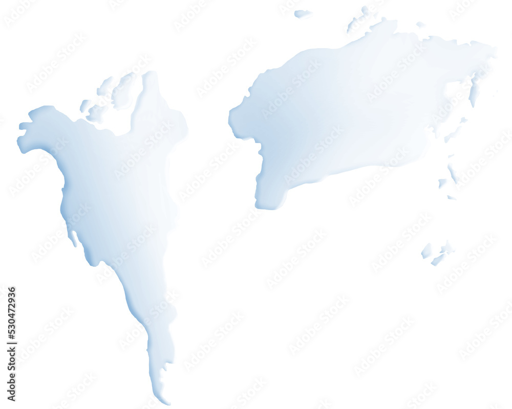 Mapa mundial en relieve 3D en PNG para edición y fotomontaje