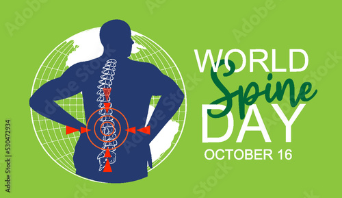 World Spine Day Banner Design