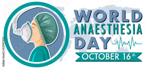 World Anaesthesia Day Banner Design