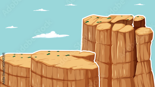 Thumbnail design with grand canyon landscape