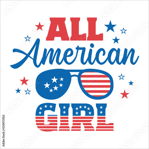 4th of july all american girl eps design