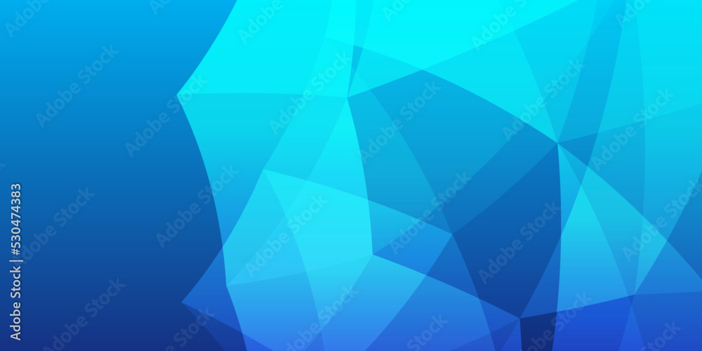 Fototapeta premium Abstract blue triangle background
