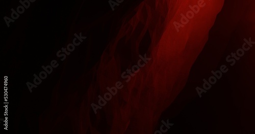 abstract background using diagonal cave wall illustration in bright red color, 3d rendering and 4K size