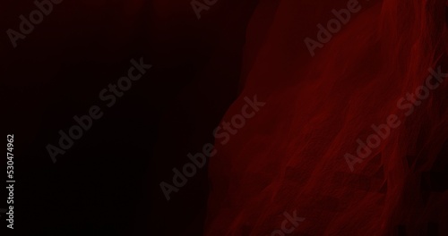 abstract background using rock textured vertical cave wall illustration and dark red gradient color, 3d rendering and 4K size