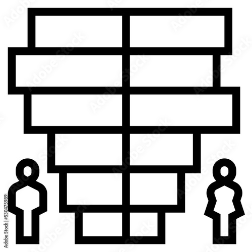 population pyramid icon