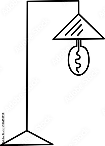 Element lamp. illustration for idea.
