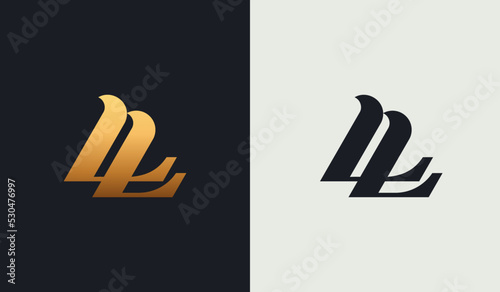 Initial L Monogram Logo Template. Initial Based Letter Icon Logo