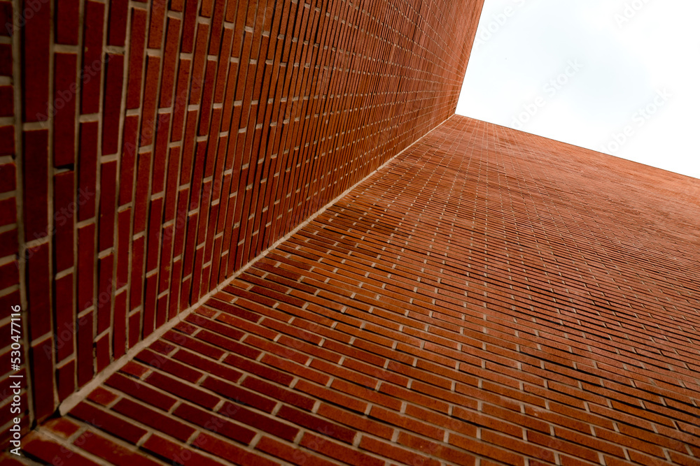 Obraz premium high red brick wall