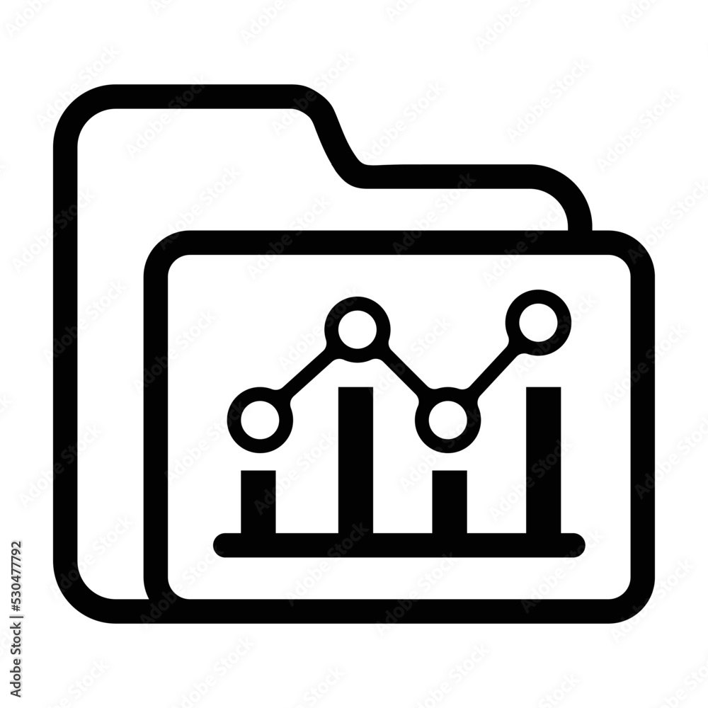 Analytics Folder vector Icon
Analytics Folder vector Icon