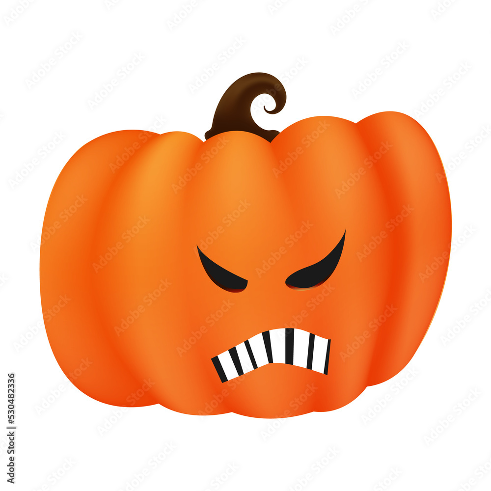 Fototapeta premium pumpkins of Halloween Scary and funny