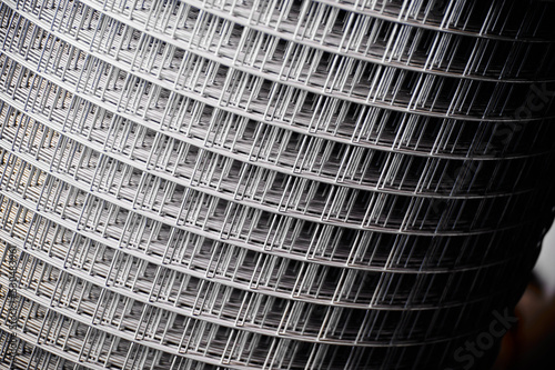 Roll of welded wire mesh in cold production plant storehouse