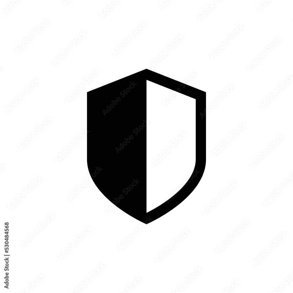shield icon vector design minimalist 