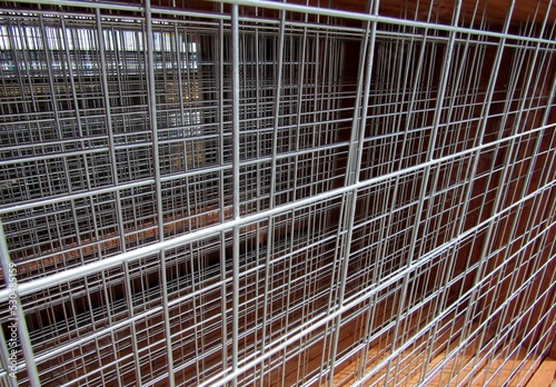 Stalk of welded stainless steel metal wire mesh panels