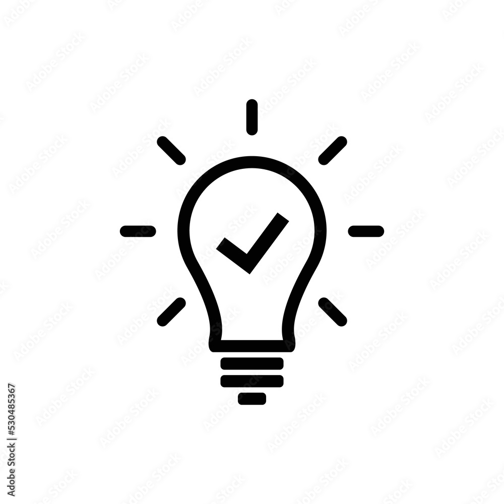 light bulb icon vector design minimalist light bulb icon vector design minimalist