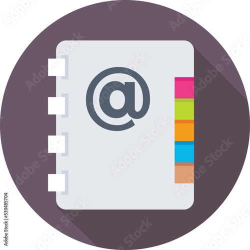 Phone book Colored Vector Icon