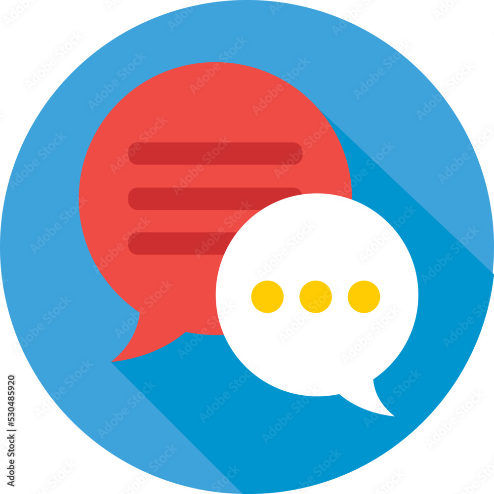 Obraz premium Forum Colored Vector Icon
