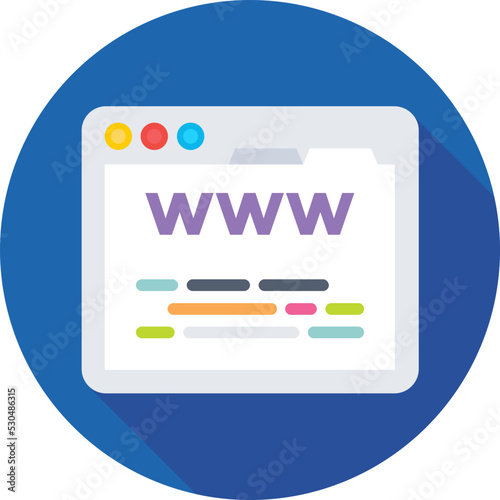 Browser Colored Vector Icon