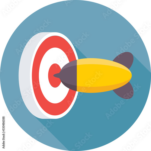 Target Colored Vector Icon
