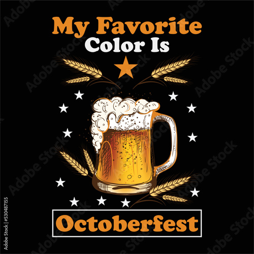 best happy octoberfest t shirt design vector beer