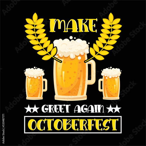 best happy octoberfest t shirt design vector beer