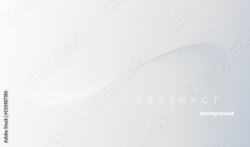 Wave trendy geometric abstract background with white and grey gradient. Futuristic web layout or poster design.
