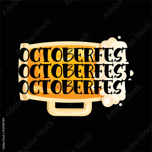 best happy octoberfest t shirt design vector beer