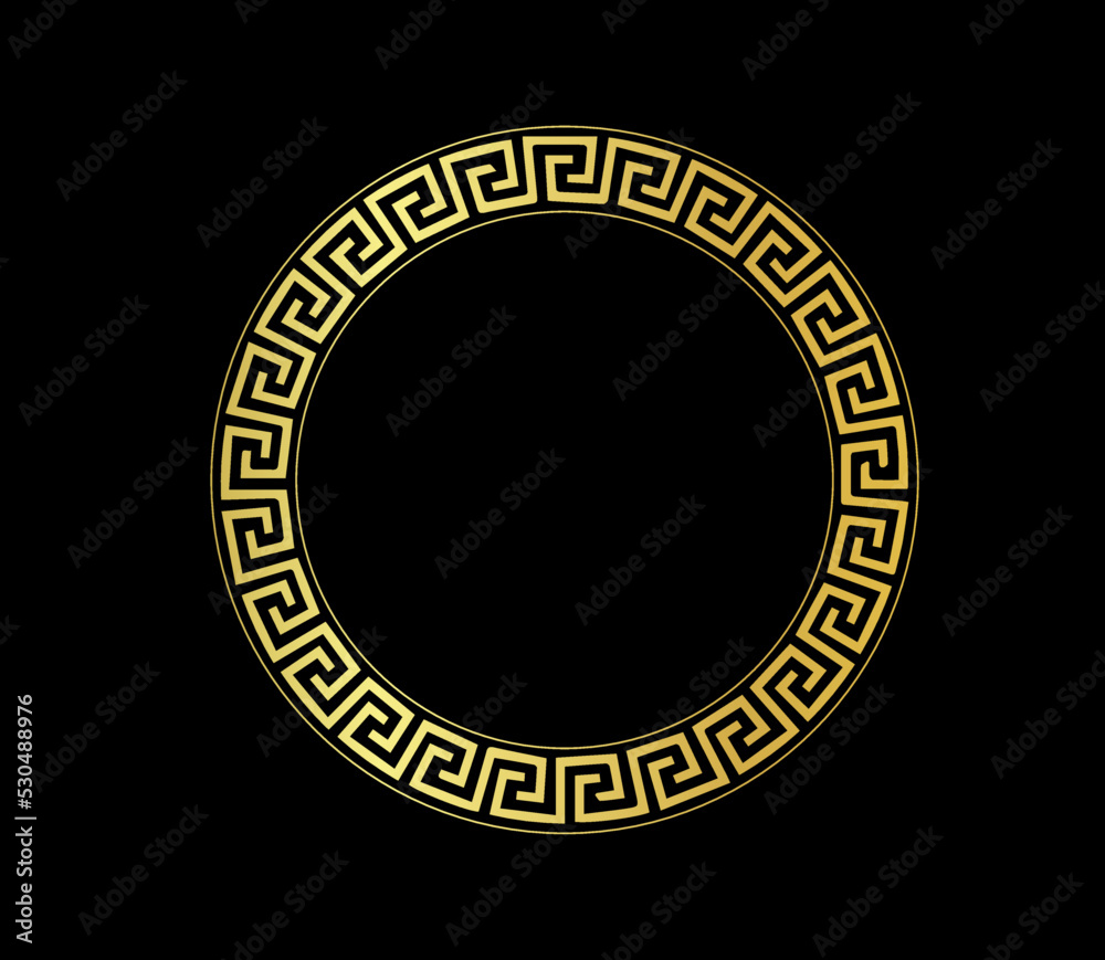 Versace Golden Circle Stock Vector | Adobe Stock