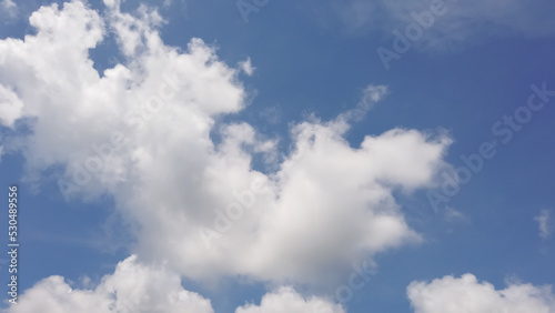 abstract background of blue sky with small clouds