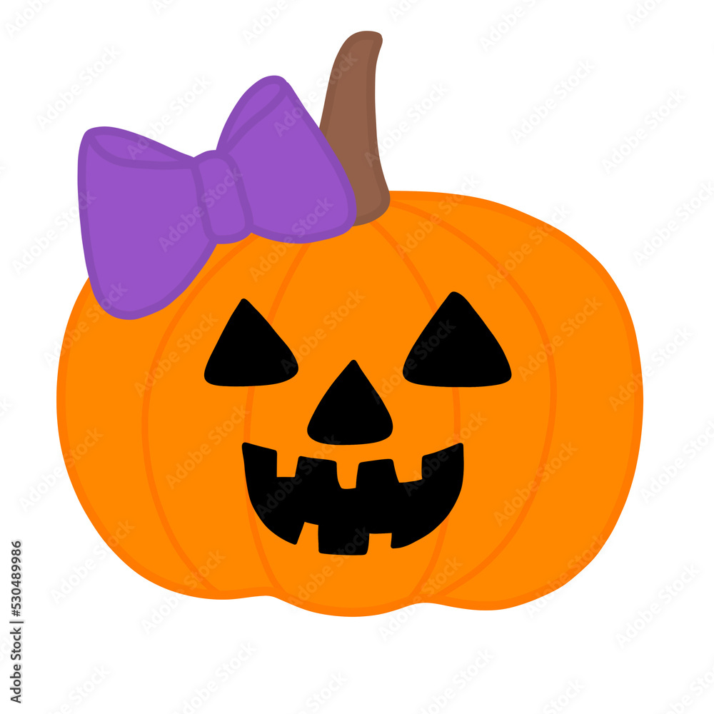 halloween jack o lantern with purple bow halloween jack o lantern with purple bow