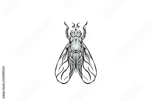 insect tribal tattoo