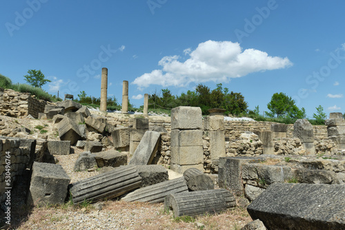 Archaeological site of the Roman city of Santa Criz de Eslava, Navarre, Spain