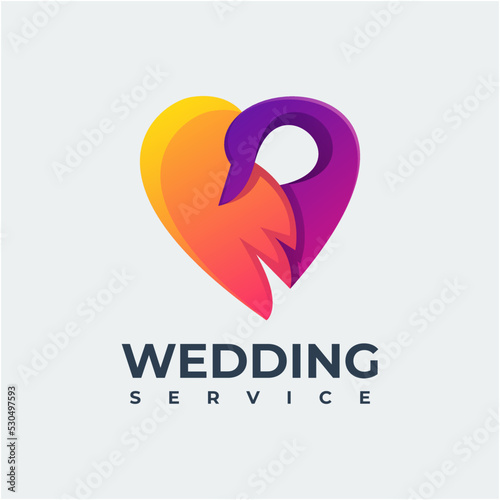 swan colorful design template