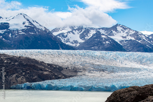 Glaciar Grey y campo de hielo patagonico photo