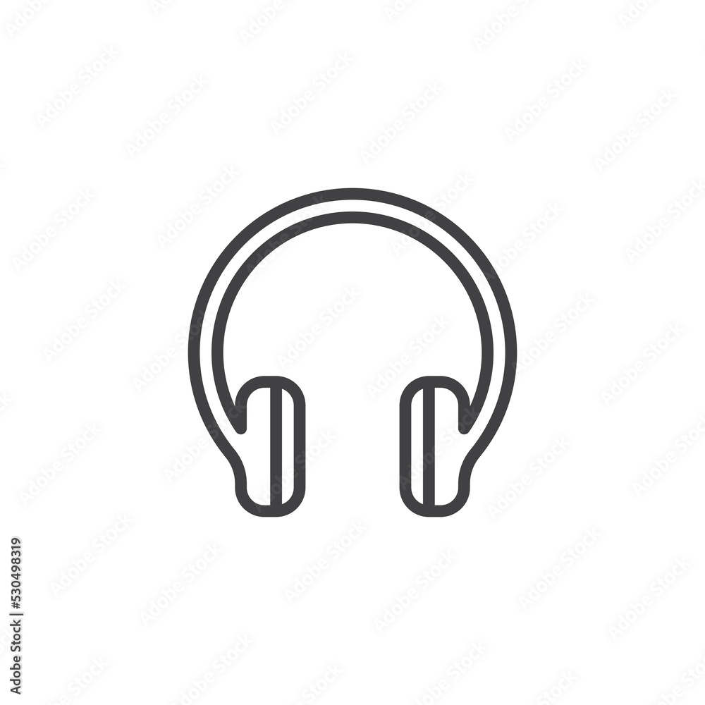 Headphones line icon Headphones line icon