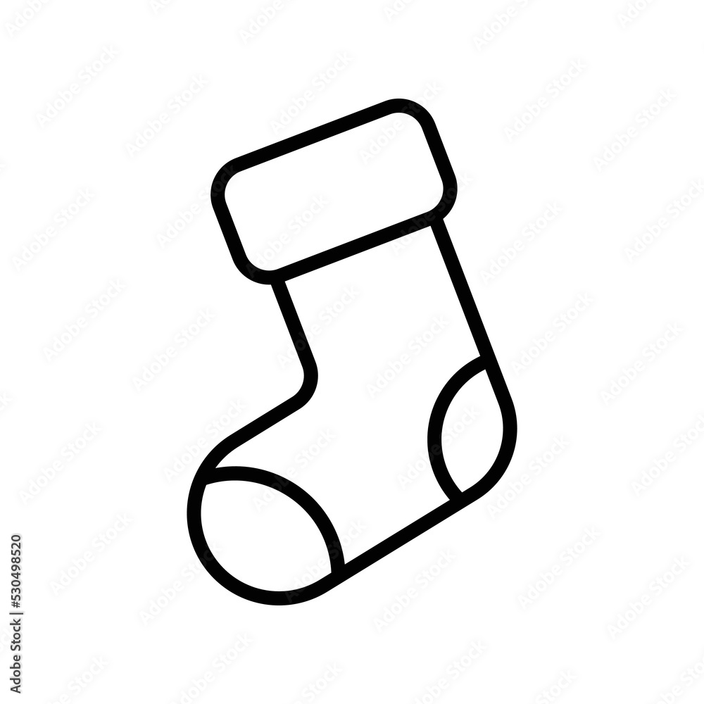 christmas shocks icon vector design template in white background