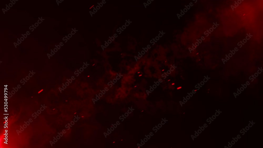 Particle background animation, Futuristic mysterious flowing digital particles wave de-focus virtual reality abstract cyber space environment background. 