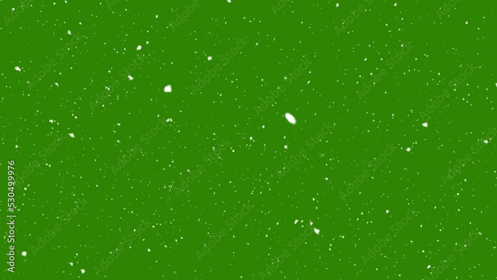 Snow falling on green screen background Snow falling on green screen background