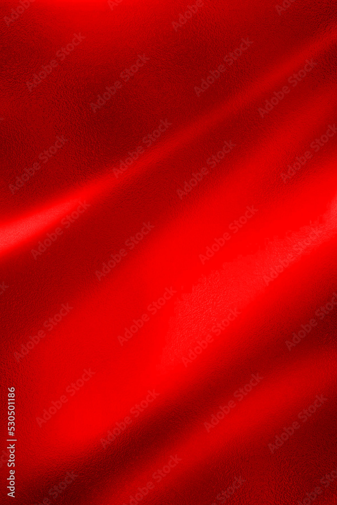 Red metallic radial gradient with scratches. Red foil surface texture effect. Premium foil