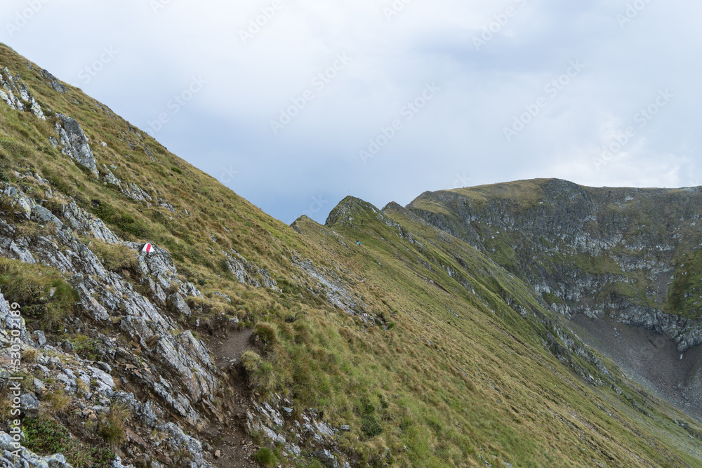 landscape with sky, Iezer Peak, Fagaras Mountains, Romania landscape with sky, Iezer Peak, Fagaras Mountains, Romania