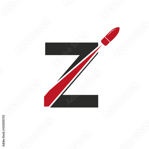 Free Download Initial Letter Z Shot Bullet Logo Vector Template Concept For Defense Logotype - GFXLoad